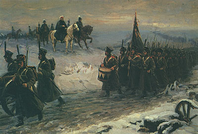 Переправа русской армии через Неман в декабре 1812 г.